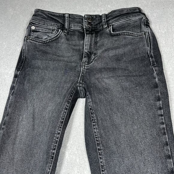Free People We The Free Jeans Size 28 Black High Rise Straight Leg Inseam 31 in - Picture 2 of 11